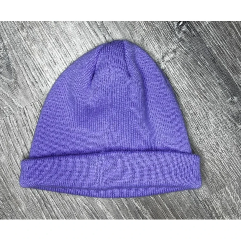 Nike Purple Beanie Hat‎ Baby Toddler Logo Winter Gift